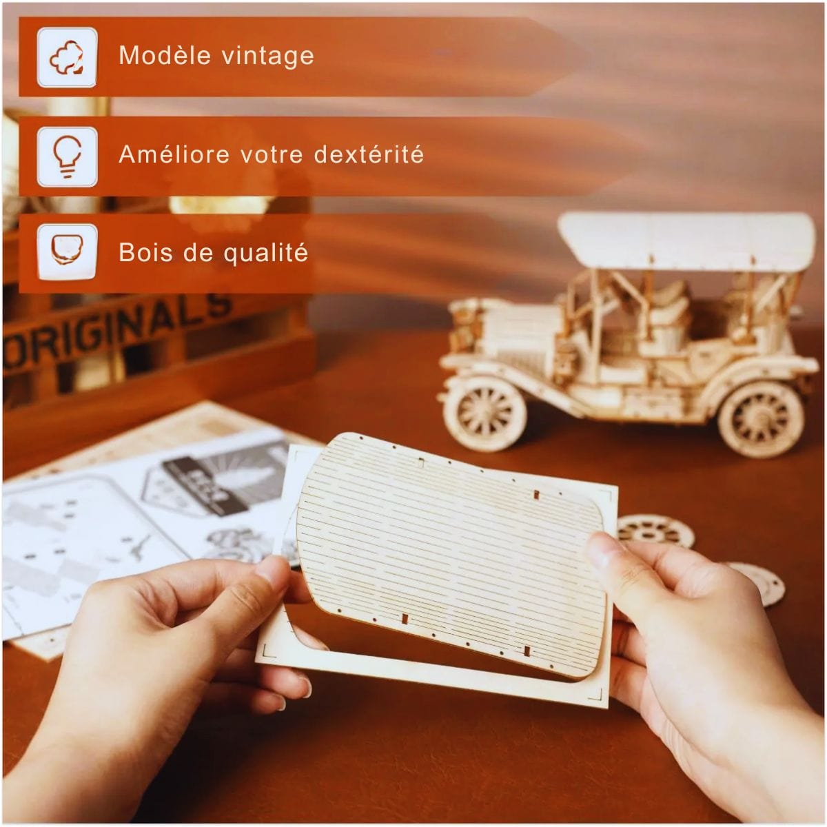 Puzzle 3D Bois Voiture Puzzle 3d Voiture | Ford T