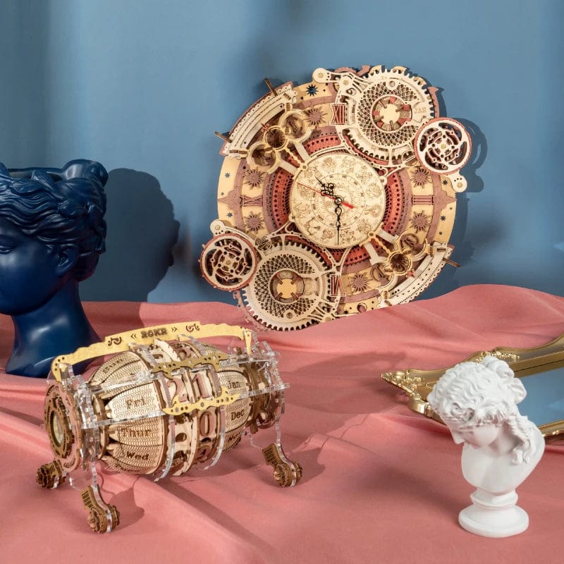 Puzzle 3D en Bois Horloge | Zodiac Puzzle 3d Horloge | Zodiac