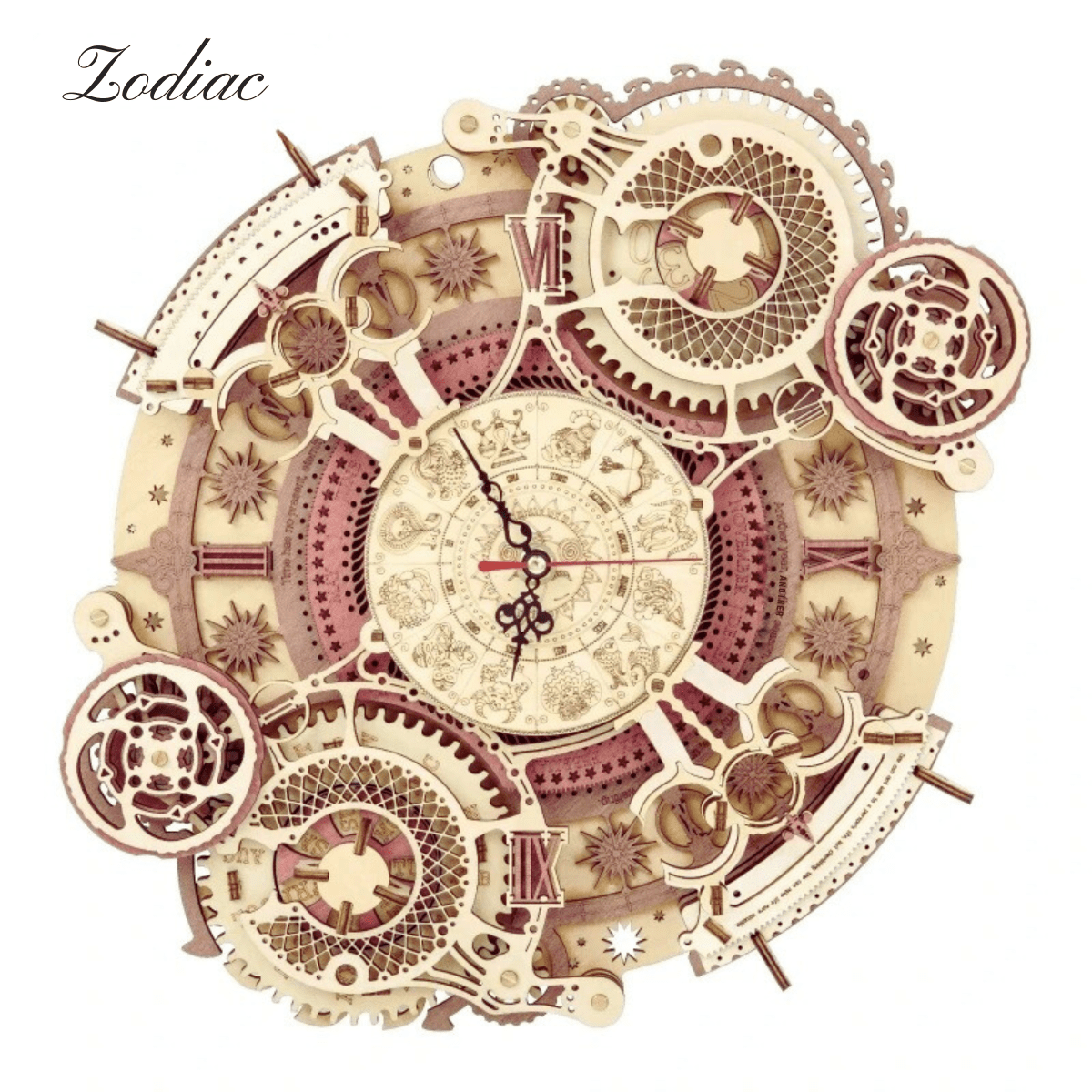 Puzzle 3D en Bois Horloge | Zodiac Puzzle 3d Horloge | Zodiac