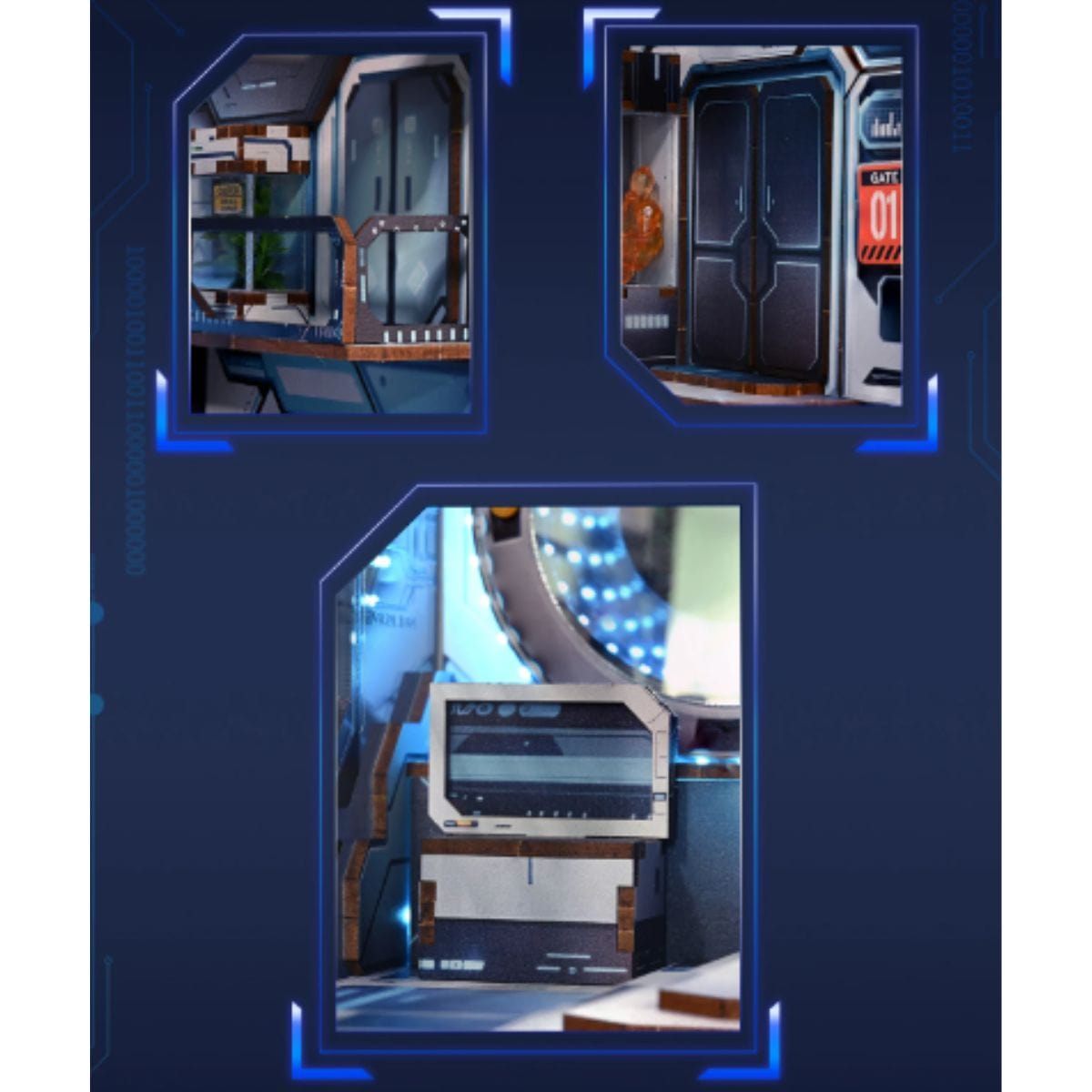 Puzzle 3D Espace | Base Spatiale Puzzle 3d Book Nook | Base Spatiale