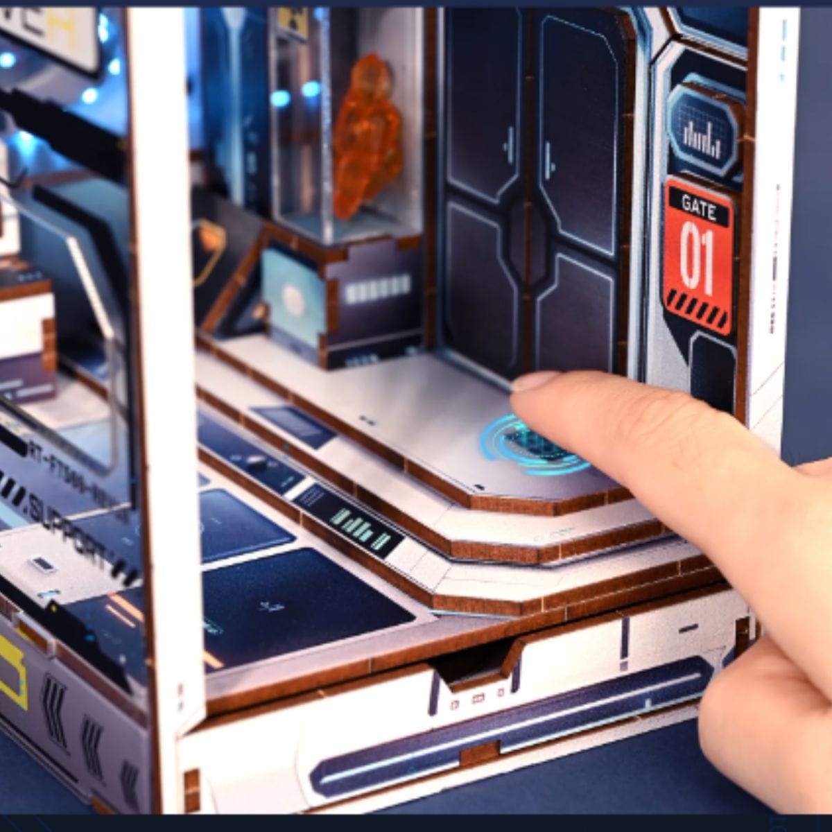 Puzzle 3D Espace | Base Spatiale Puzzle 3d Book Nook | Base Spatiale