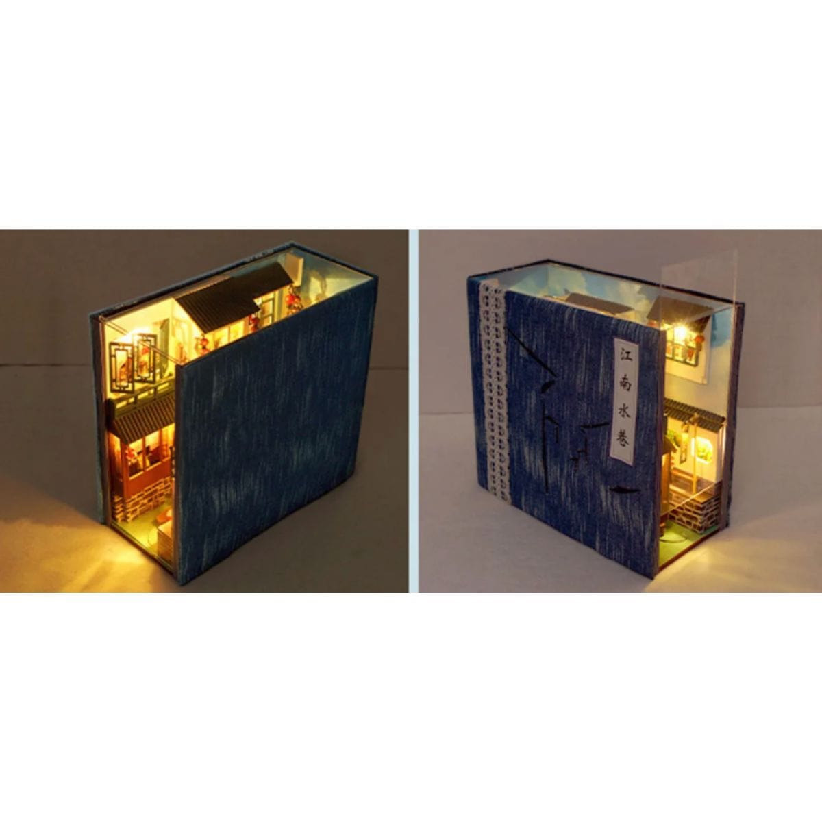 Puzzle 3D Japonais | Rue japonaise Puzzle 3d Book Nook | Rue Japonaise