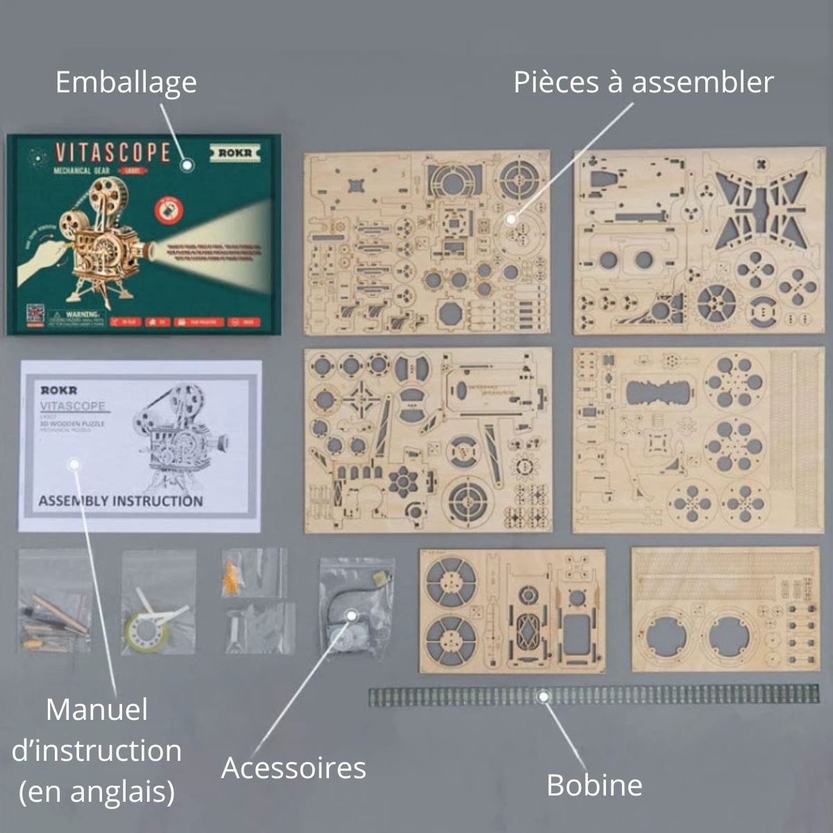 Puzzle 3D Projecteur Pièces d'Exceptions Mécanique | Le Projecteur