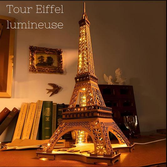 Puzzle 3D Tour Eiffel lumineuse Pièces d'Exceptions Monument | Tour Eiffel lumineuse