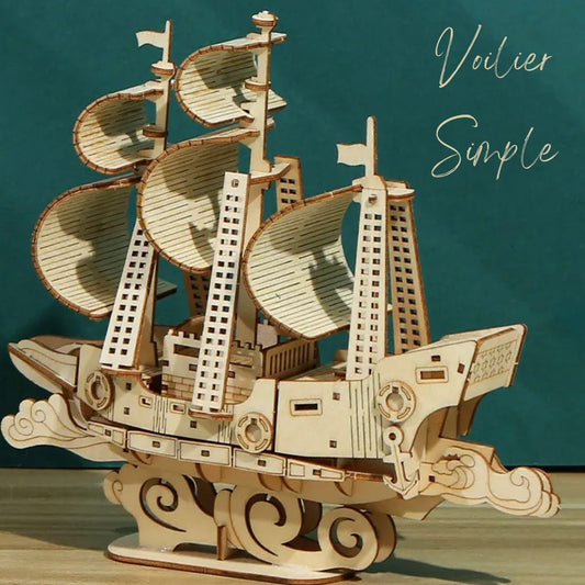 Puzzle Bateau à Voile Puzzle 3d Bateau | Voilier Simple