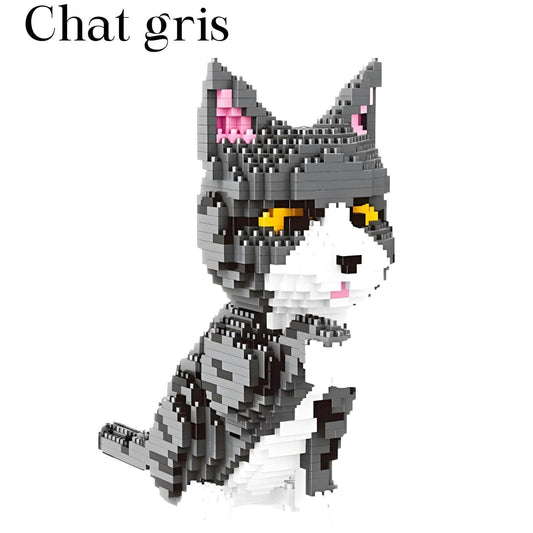 Puzzle chat gris  Pièces d'Exceptions Animaux | Le chat gris