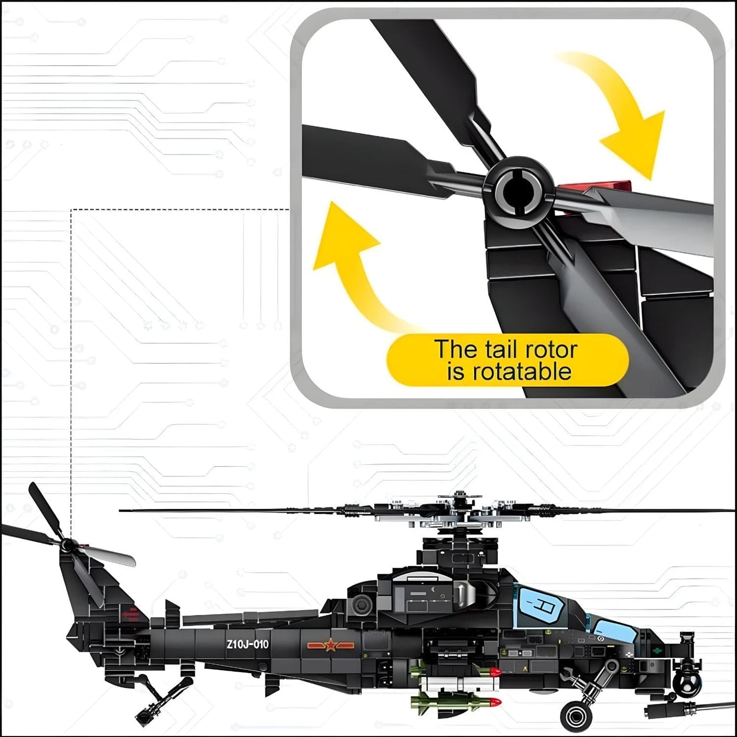 Puzzle Helicoptere Pièces d'Exceptions Avion | Hélicoptère de combat