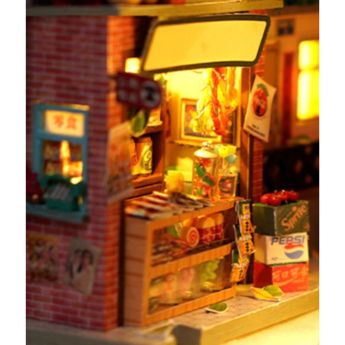 Puzzle Japonais Bois | Quartier Japonais Puzzle 3d Book Nook | Quartier Japonais