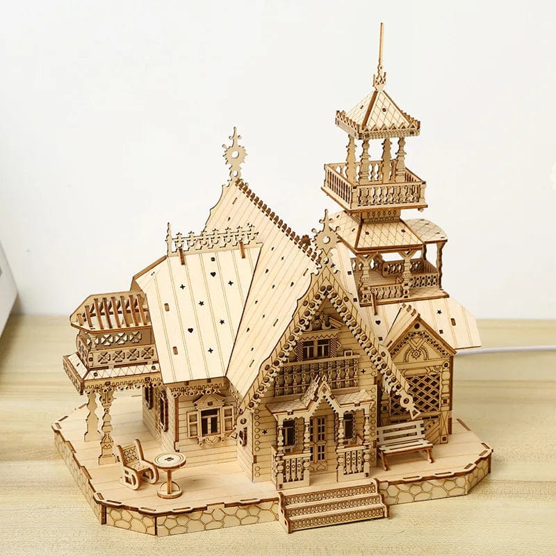 Puzzle Maison | Le Chalet enchanté Puzzle 3d Monde Miniature | Le Chalet enchanté