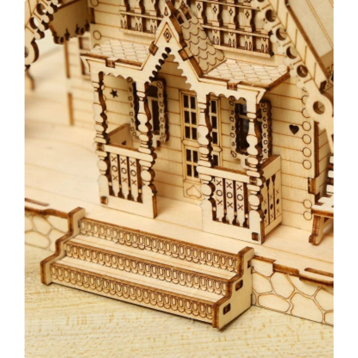 Puzzle Maison | Le Chalet enchanté Puzzle 3d Monde Miniature | Le Chalet enchanté