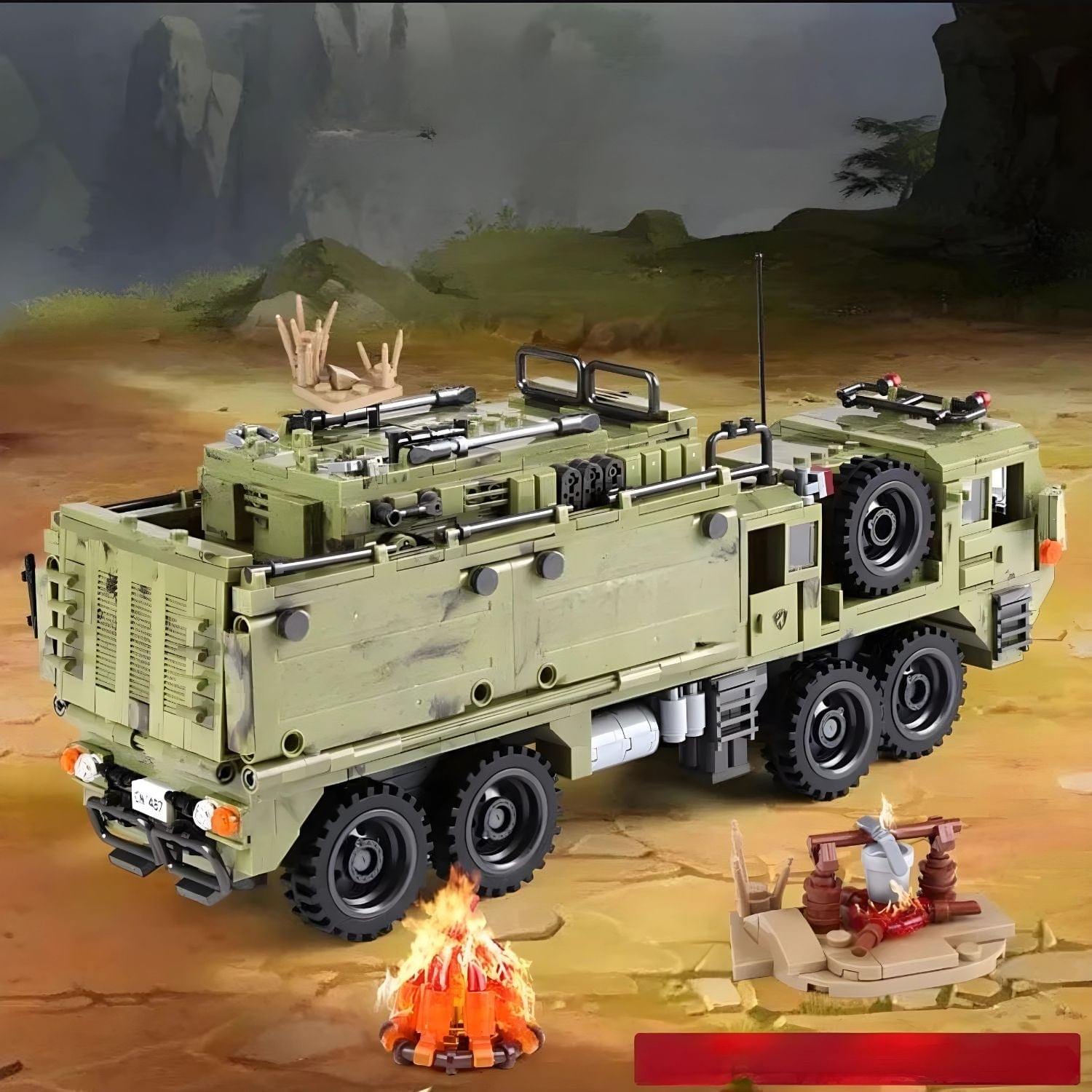 Puzzle militaire Pièces d'Exceptions Véhicules Lourds | Camion Militaire armé