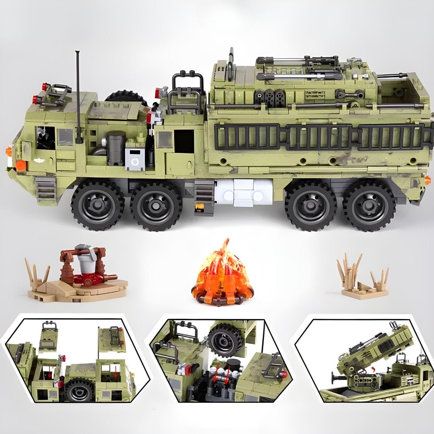 Puzzle militaire Pièces d'Exceptions Véhicules Lourds | Camion Militaire armé
