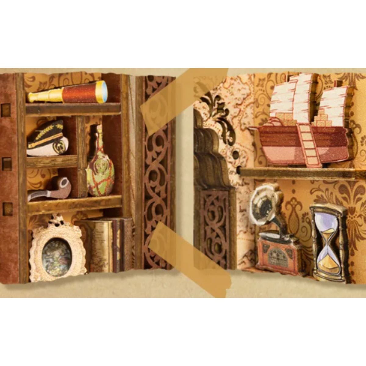 Puzzle Paysage| Souvenir de Marin Puzzle 3d Book Nook | Souvenir de Marin