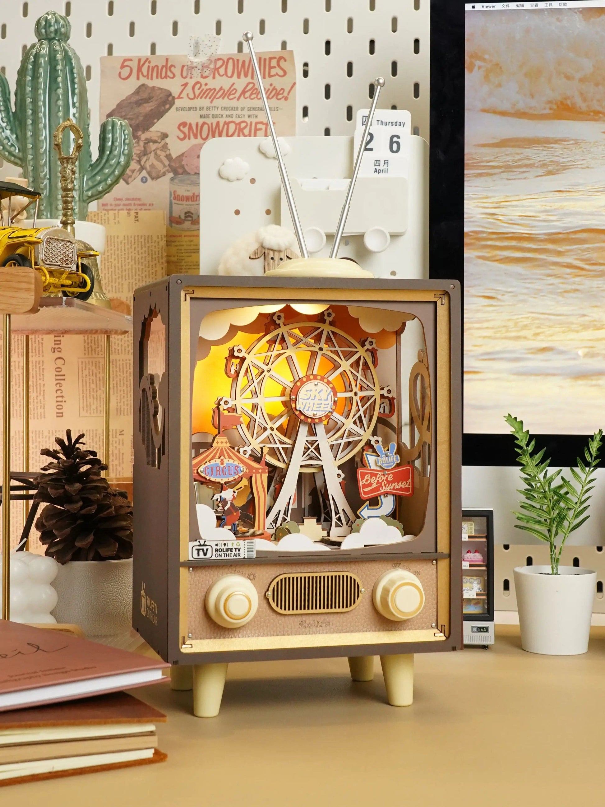 Puzzle Tele  | La Télévision Pièces d'Exceptions Monde Miniature | La Télévision