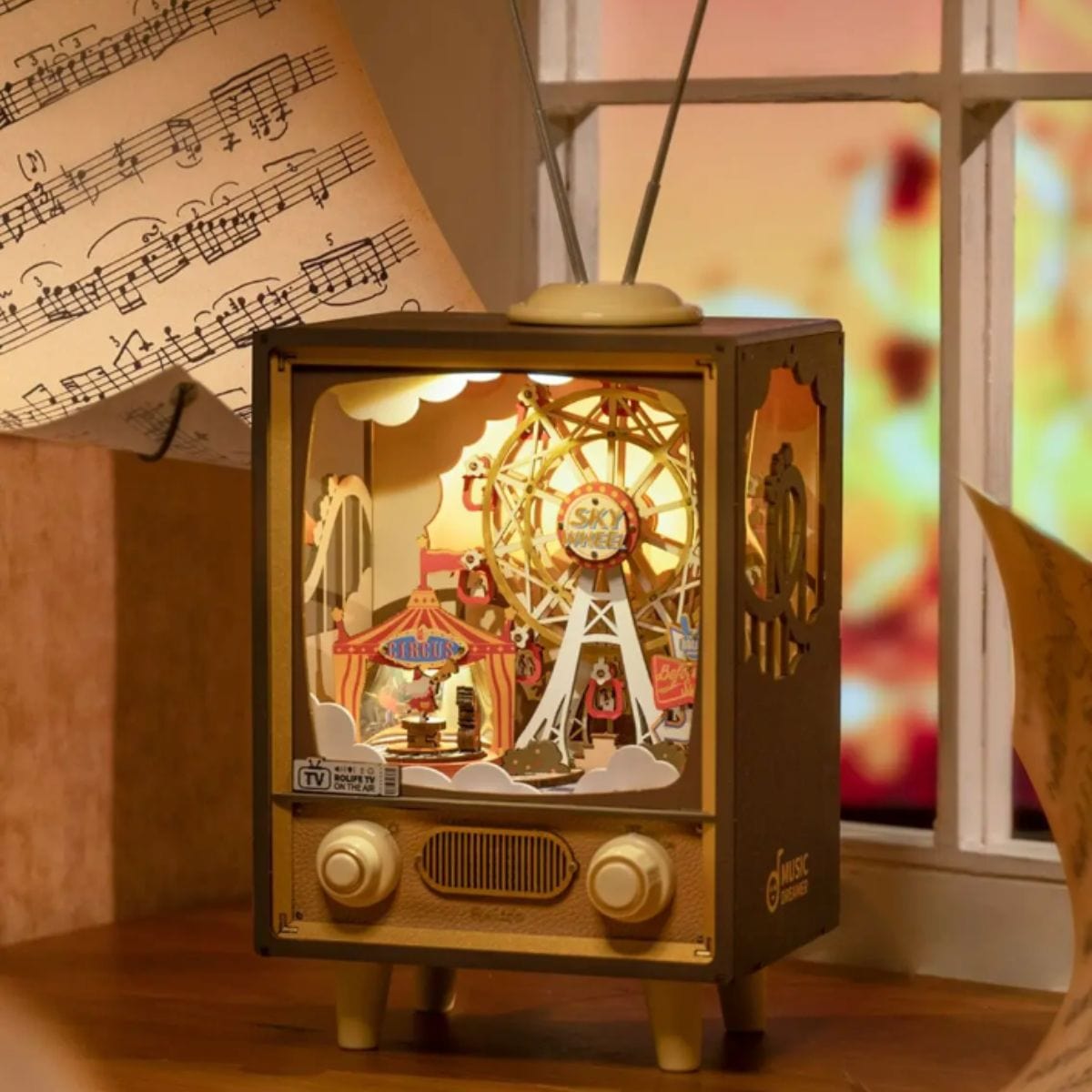 Puzzle Tele  | La Télévision Pièces d'Exceptions Monde Miniature | La Télévision