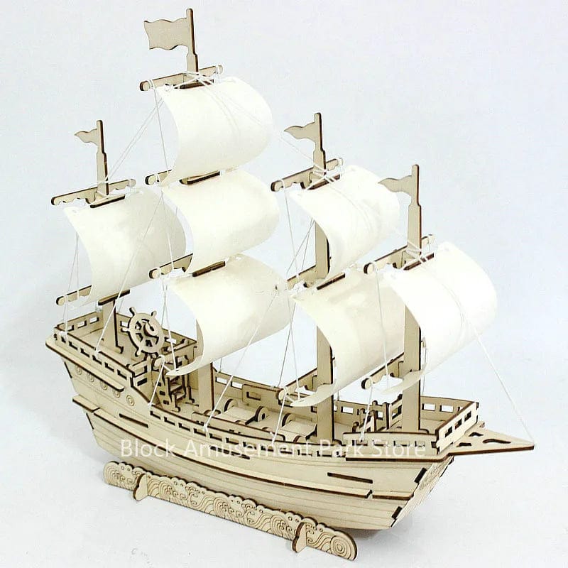 Puzzle Voilier Puzzle 3d Bateau | Voilier Majestueux