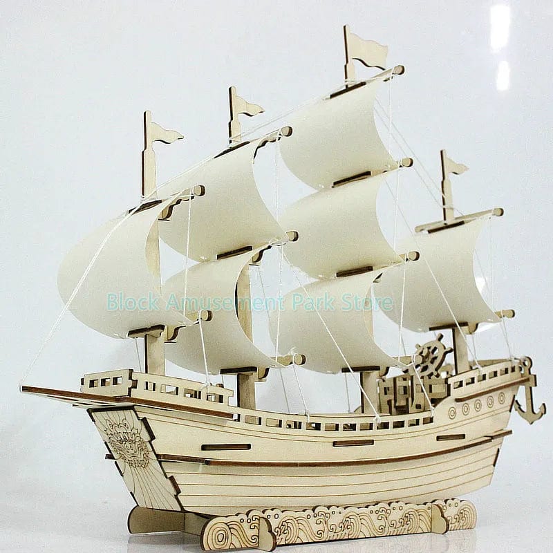 Puzzle Voilier Puzzle 3d Bateau | Voilier Majestueux