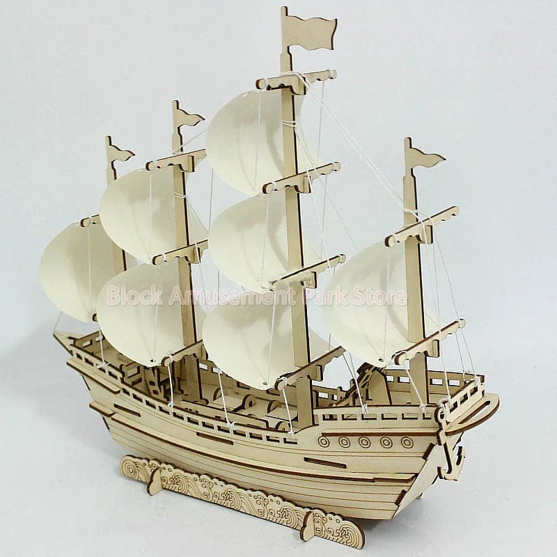 Puzzle Voilier Puzzle 3d Bateau | Voilier Majestueux