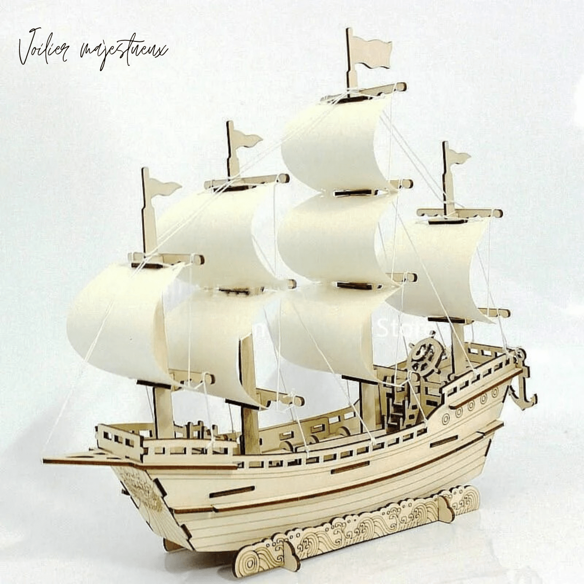Puzzle Voilier Puzzle 3d Bateau | Voilier Majestueux