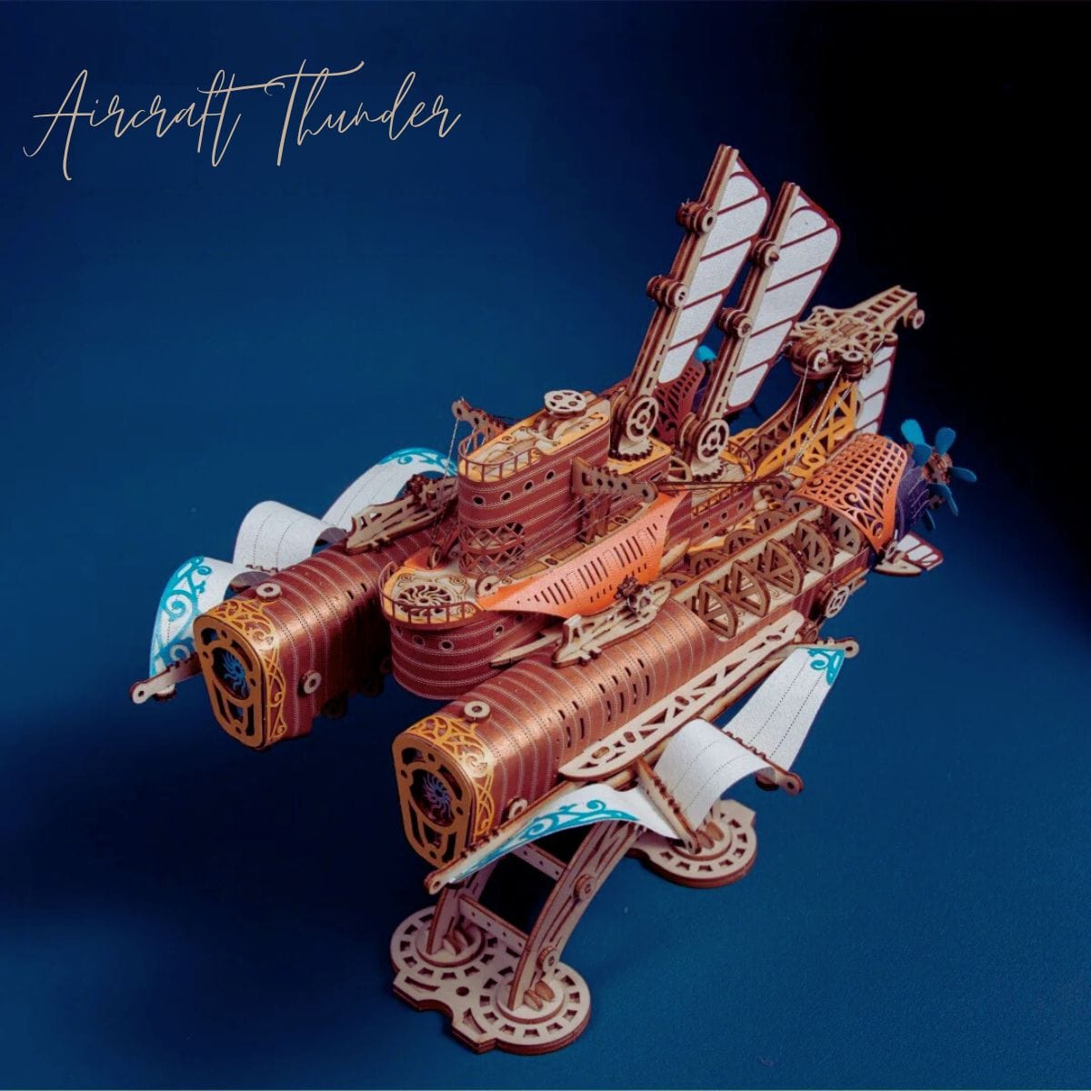 Steampunk 3D puzzle | Avion  Puzzle 3d Avion | Aircraft Thunder