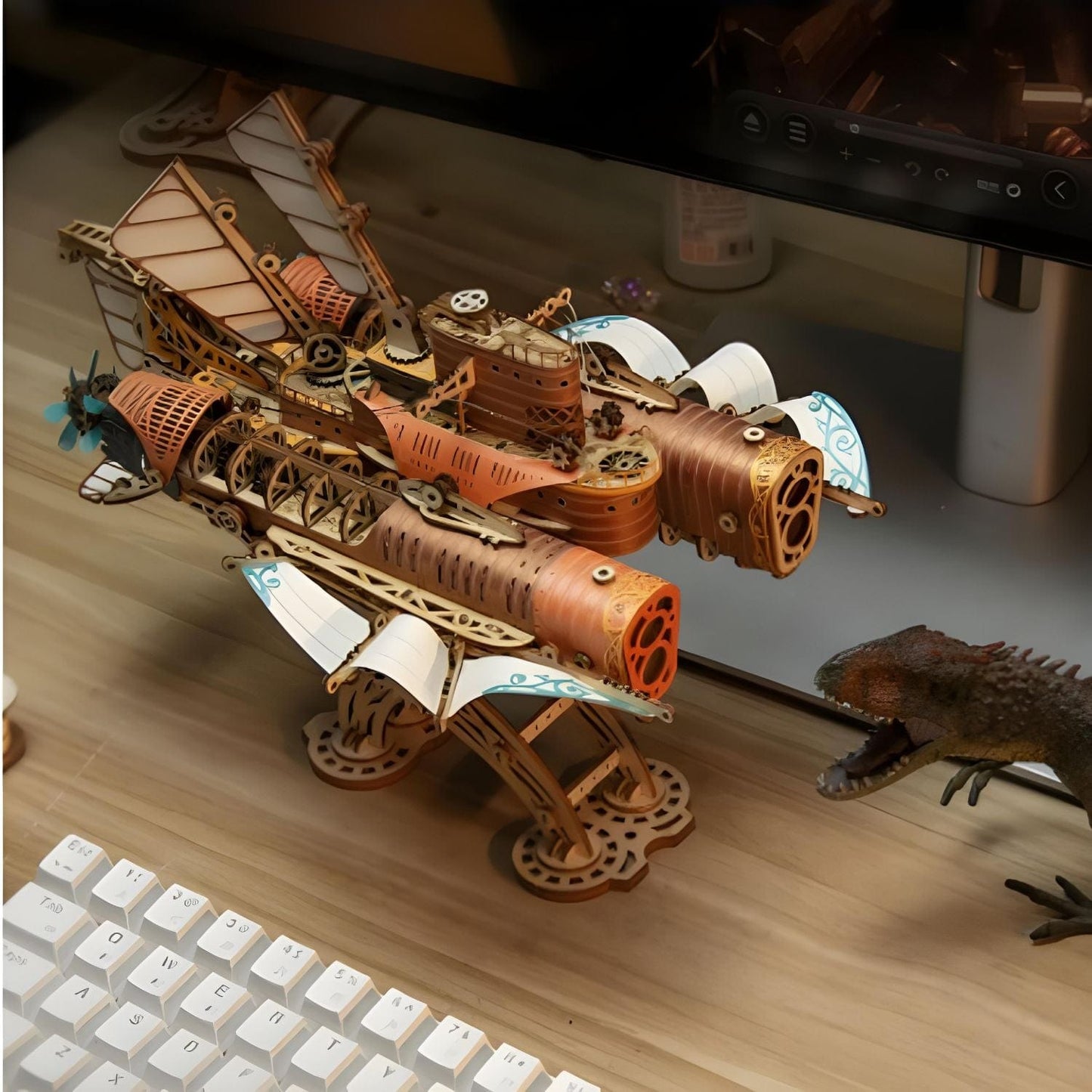 Steampunk 3D puzzle | Avion  Puzzle 3d Avion | Aircraft Thunder