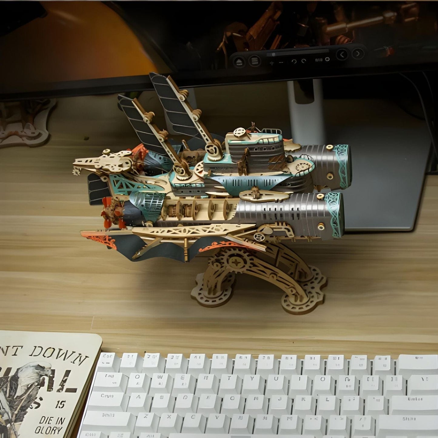 Steampunk 3D puzzle | Avion  Puzzle 3d Avion | Aircraft Thunder