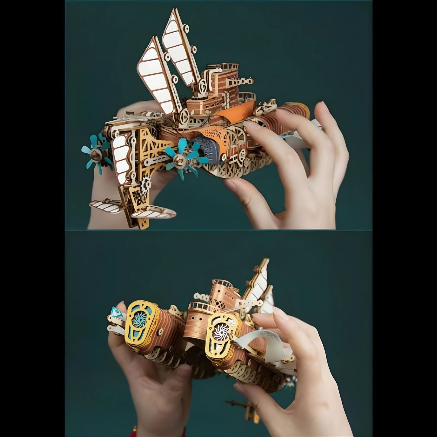 Steampunk 3D puzzle | Avion  Puzzle 3d Avion | Aircraft Thunder