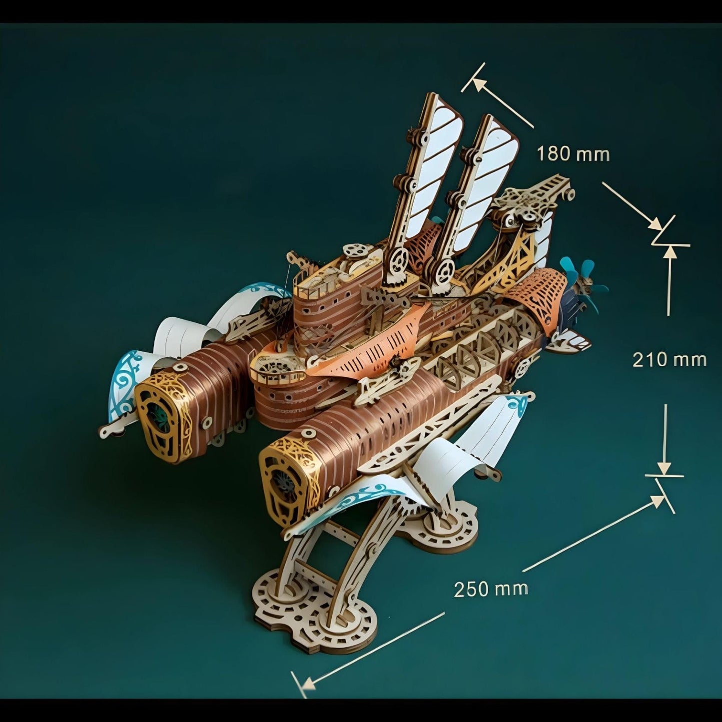 Steampunk 3D puzzle | Avion  Puzzle 3d Avion | Aircraft Thunder