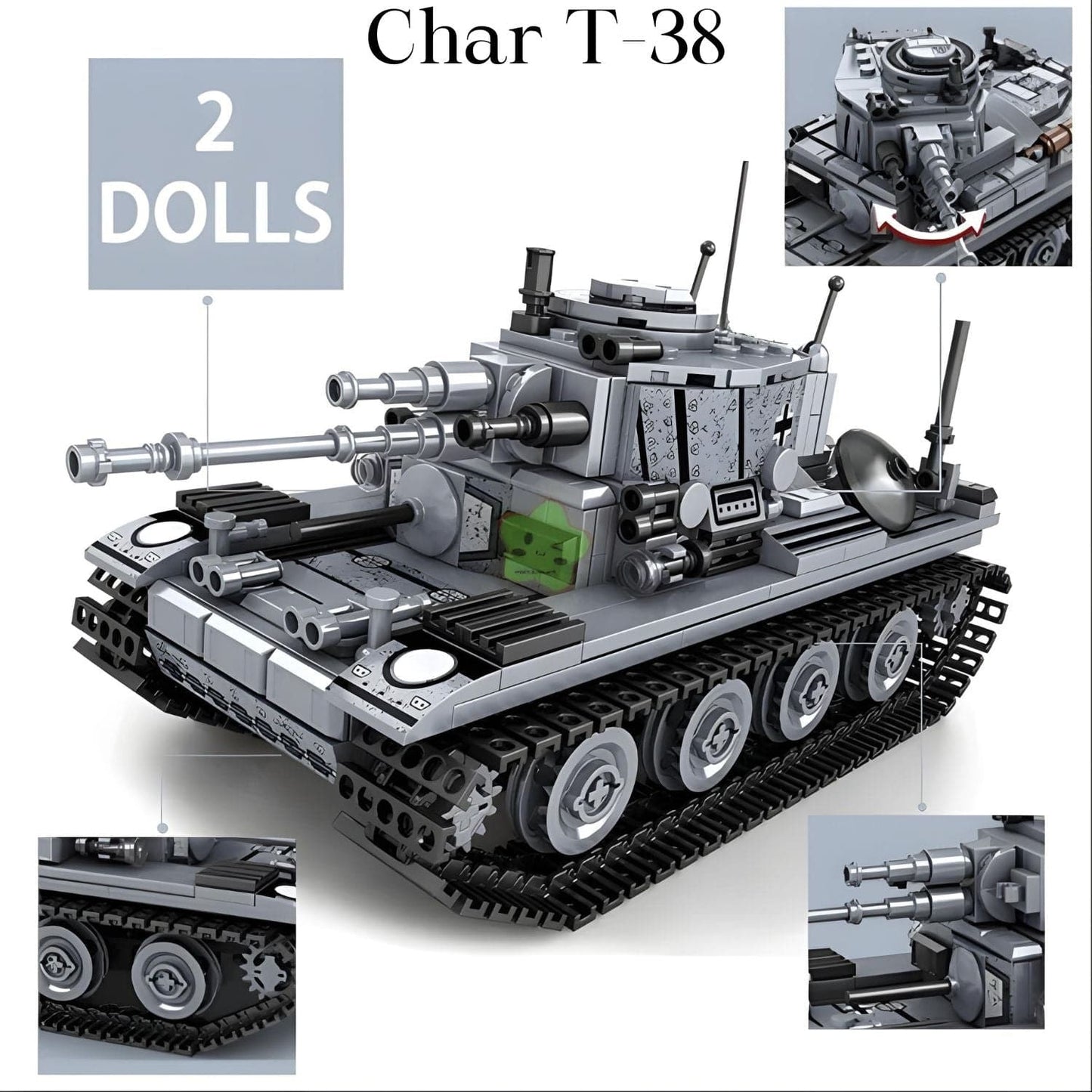 Tank à construire | Tank T-38 Pièces d'Exceptions Véhicules Lourds | Tank T-38